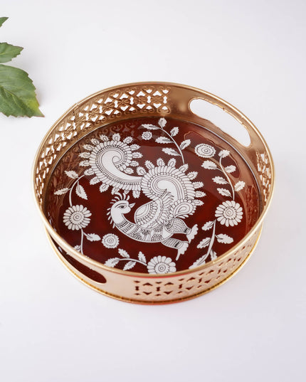 Annapakshi Printed Tray - 8 inch - WBG2093