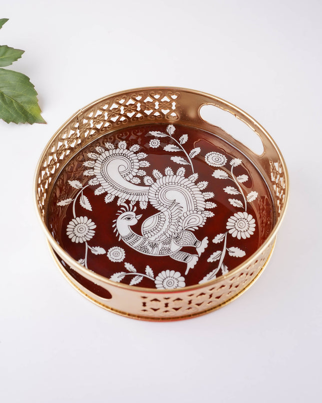 Annapakshi Printed Tray - 8 inch - WBG2093