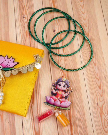 Designer Purse - Haldi Kumkum & Bangles - WBG2095