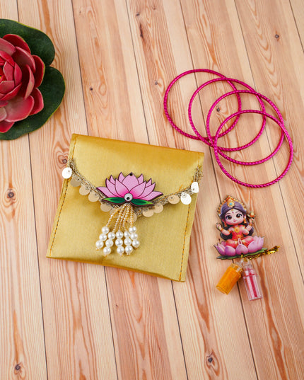 Designer Purse - Haldi Kumkum & Bangles - WBG2095