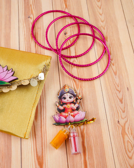 Designer Purse - Haldi Kumkum & Bangles - WBG2095
