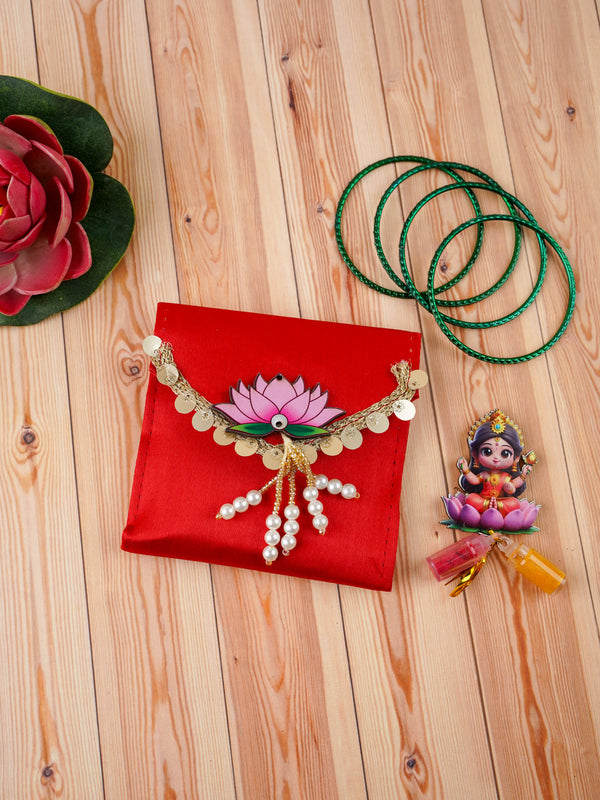 Designer Purse - Haldi Kumkum & Bangles - WBG2095