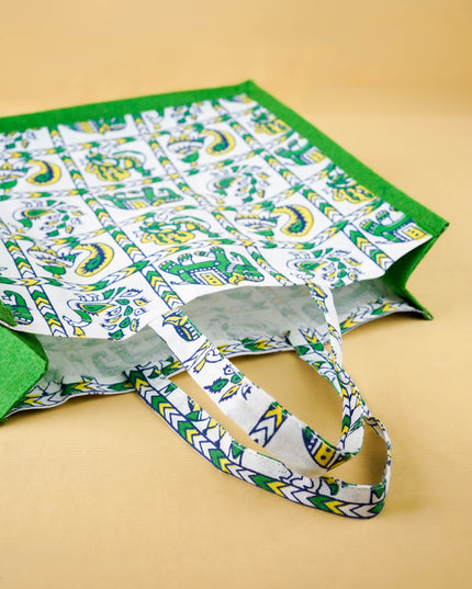 Juco Bag - Annapakshi & Elephant Print - WBG2100