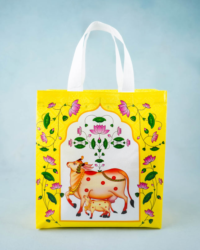 Non Woven Bag - Pichwai Print - 11x9 inch - WBG2103