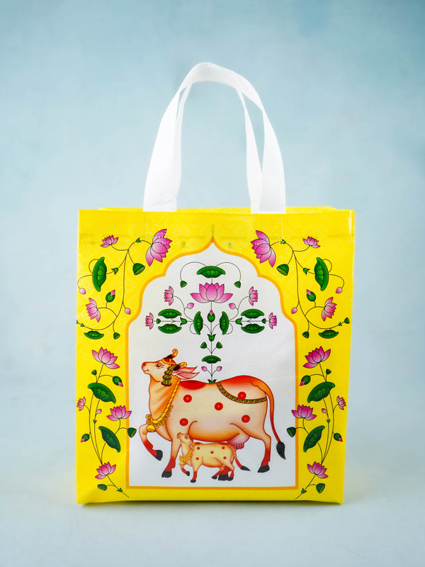 Non Woven Bag - Pichwai Print - 11x9 inch - WBG2103