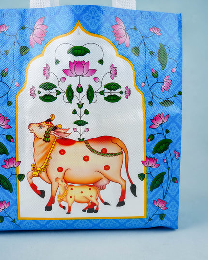 Non Woven Bag - Pichwai Print - 11x9 inch - WBG2103