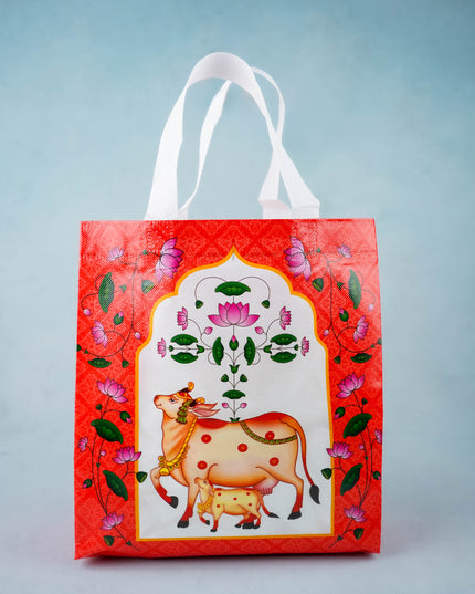 Non Woven Bag - Pichwai Print - 11x9 inch - WBG2103