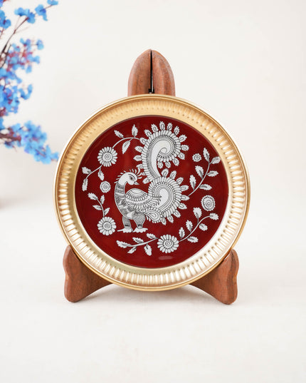 Iron Plate with Annapakshi Print - 6 inch - WBG2104-1