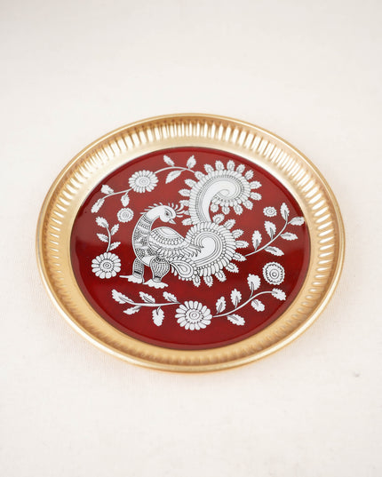 Iron Plate with Annapakshi Print - 6 inch - WBG2104-1