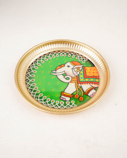 Iron Plate with Elephant Print - 6 inch - WBG2104-2
