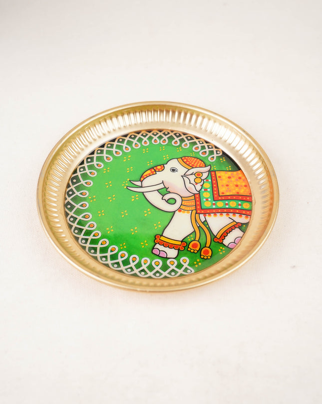 Iron Plate with Elephant Print - 6 inch - WBG2104-2
