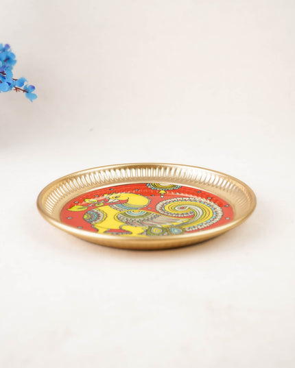 Iron Plate with Annapakshi Print - 6 inch - WBG2104-4
