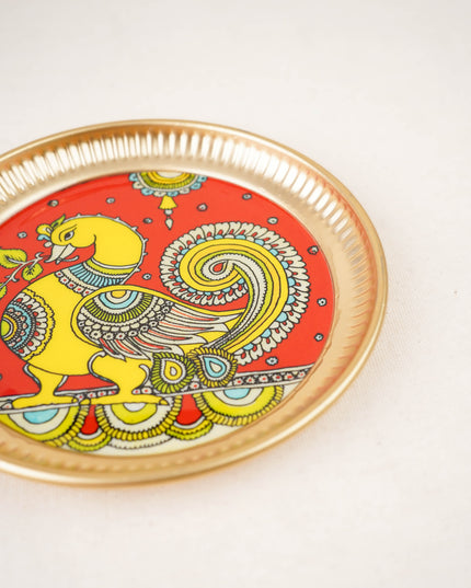 Iron Plate with Annapakshi Print - 6 inch - WBG2104-4