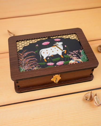Pichwai Dry Fruit Box - 7x5 inch - WBG2106