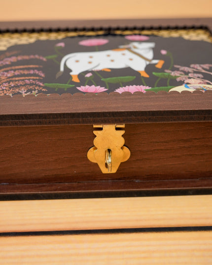Pichwai Dry Fruit Box - 7x5 inch - WBG2106