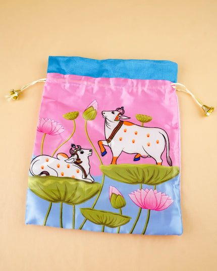 Pichwai String Bag - 11x9 inch - WBG2107