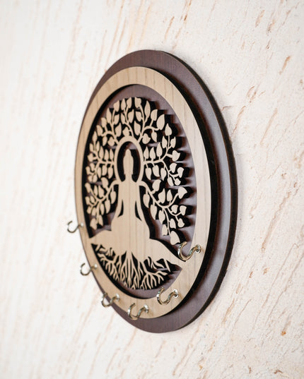 Buddha With Tree Key Hanger - 9 inch - WBG2114