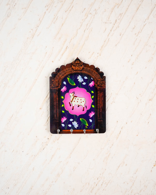 Pichwai Digital Printed Key Hanger - 7 inch - WBG2115