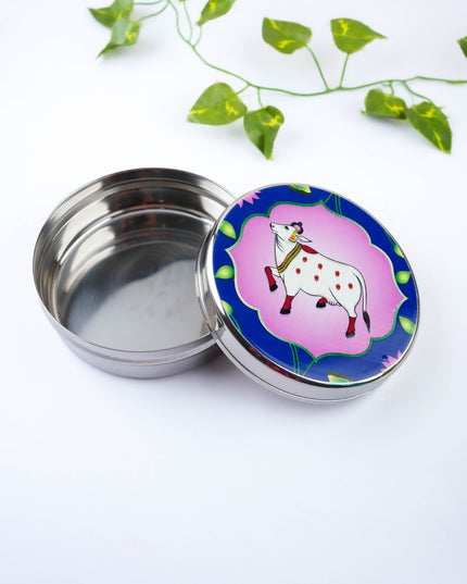 Pichwai Poori Box - 5 inch - WBG2116