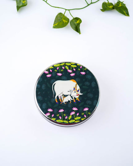 Pichwai Poori Box - 5 inch - WBG2117