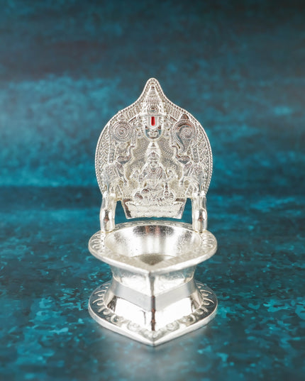 Zinc Alloy Tirupathi Balji with Gajalakshmi Vilakku - 4 inch - WBG2122