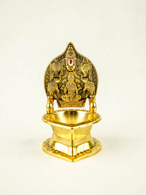 Tirupathi Balaji Gajalakshmi Vilakku - 4 inch - WBG2122-2