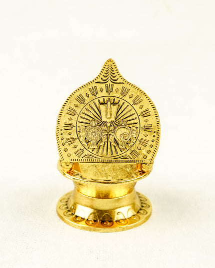 Zinc Alloy Tirupathi Balji with Gajalakshmi Vilakku - 4 inch - WBG2122-2