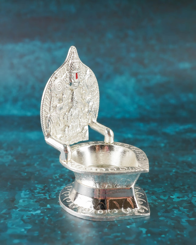 Zinc Alloy Tirupathi Balji with Gajalakshmi Vilakku - 4 inch - WBG2122-1