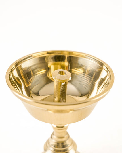 Brass Diya with Stand - 3 inch - WBG2124