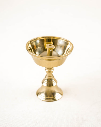 Brass Diya with Stand - 3 inch - WBG2124