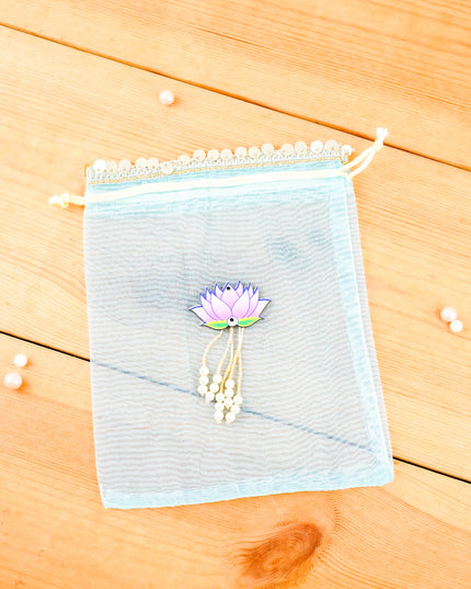Tissue String Bag with Lotus - WBG2127