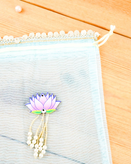 Tissue String Bag with Lotus - WBG2127