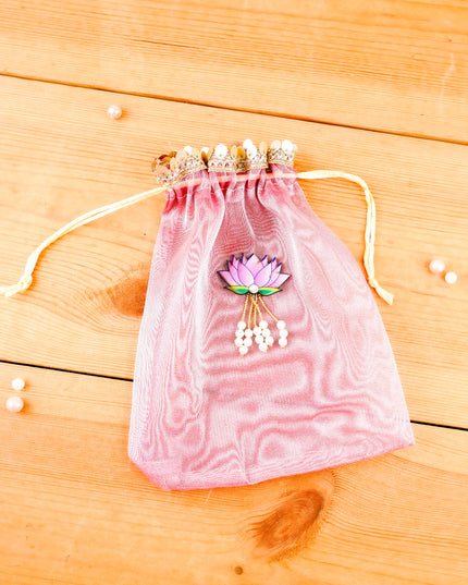 Tissue String Bag with Lotus - WBG2127