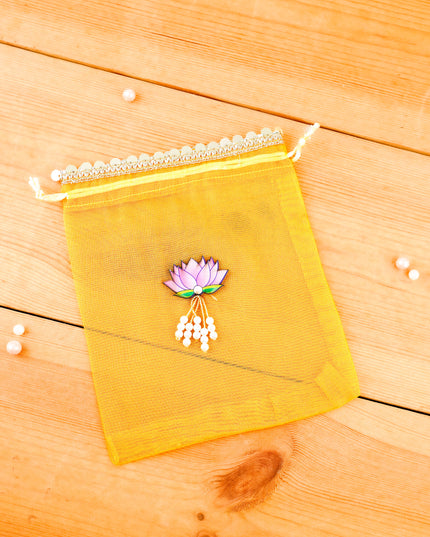 Tissue String Bag with Lotus - WBG2127