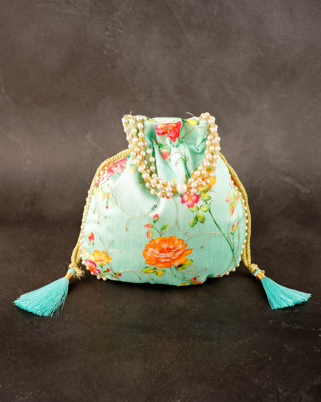 Embroidery Design Potli Bag - 8 inch - WBG2130