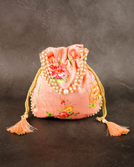 Embroidery Design Potli Bag - 8 inch - WBG2130