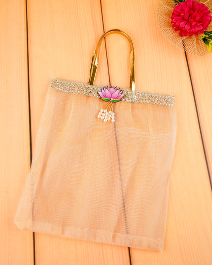 Tissue Bag with Lotus - 10 inch - WBG2131