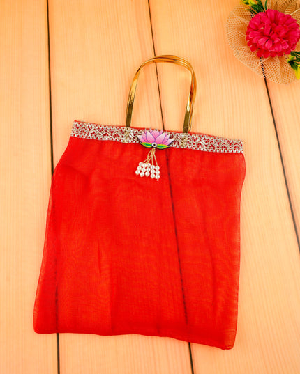 Tissue Bag with Lotus - 10 inch - WBG2131