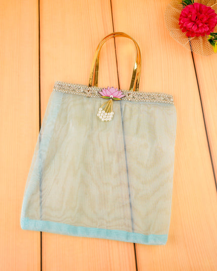 Tissue Bag with Lotus - 10 inch - WBG2131