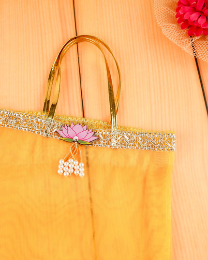 Tissue Bag with Lotus - 10 inch - WBG2131