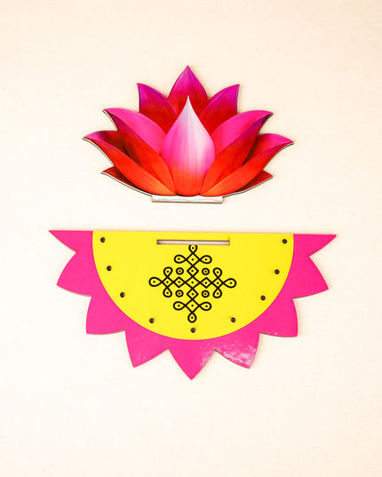 Lotus Pooja Stand - 4 inch - WBG2132
