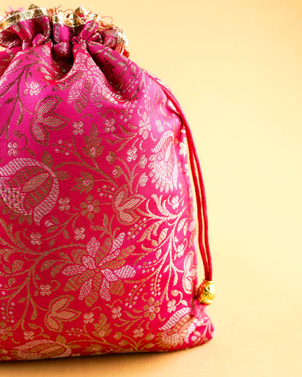 Brocade String Bag - 9x7 inch - WBG2137