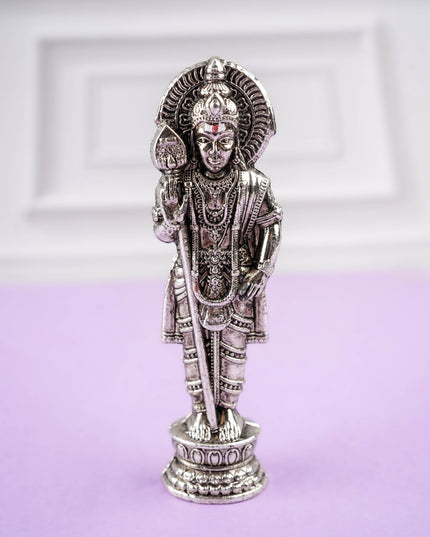 Murthi - Murugan with Vel - Silver Antique - WBG2142-1