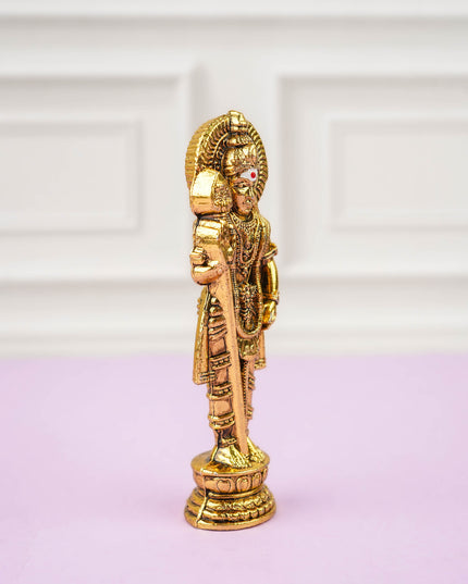 Murthi - Murugan with Vel - Gold Antique - WBG2142-4