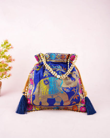 Designer Potli Bag - 10x9 inch - WBG2155