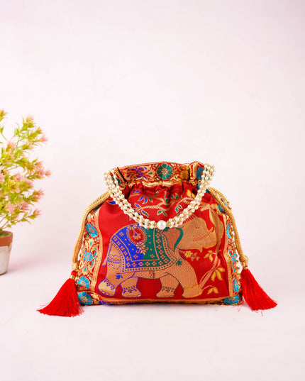 Designer Potli Bag - 10x9 inch - WBG2155