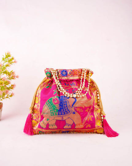 Designer Potli Bag - 10x9 inch - WBG2155
