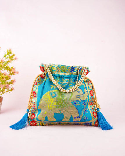 Designer Potli Bag - 10x9 inch - WBG2155