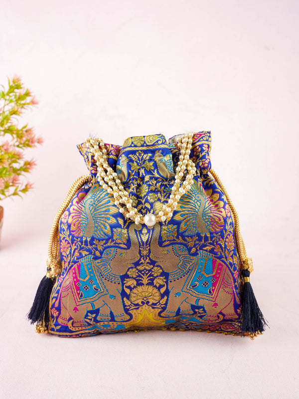 Designer Potli Bag - 10x9 inch - WBG2155