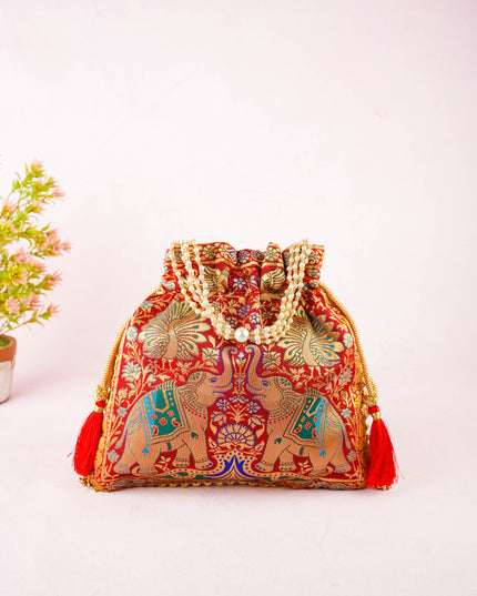 Designer Potli Bag - 10x9 inch - WBG2155